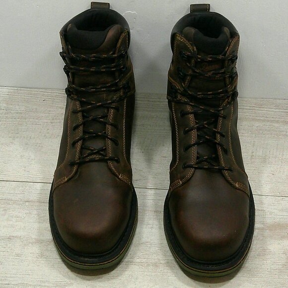 Danner Men's Leather Steel Yard Work Boots Waterproof- Steel Toe Size 13 - Picture 4 of 14